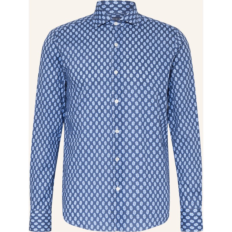 Fedeli Hemd Sean Regular Fit blau
