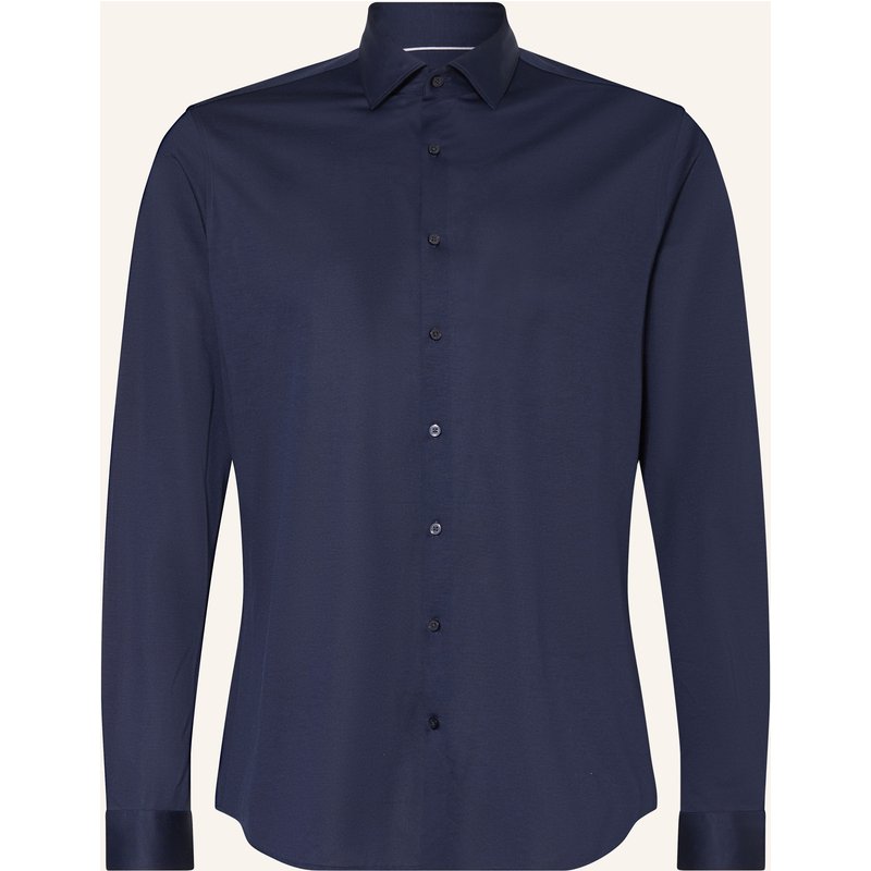 Paul Jerseyhemd Shaped Fit blau
