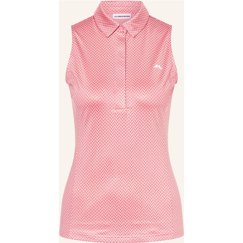 J.Lindeberg Funktions-Poloshirt rot