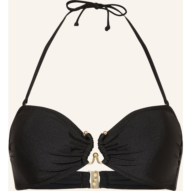 Mrs & Hugs Bandeau-Bikini-Top schwarz