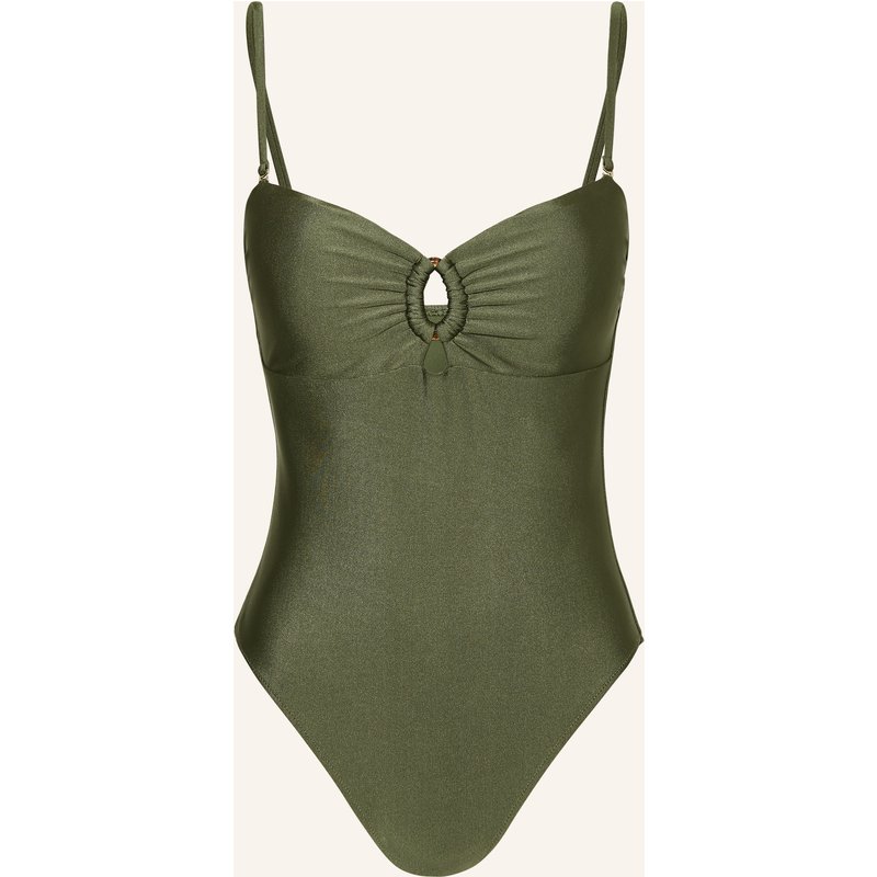Mrs & Hugs Bandeau-Badeanzug Mit Cut-Outs gruen