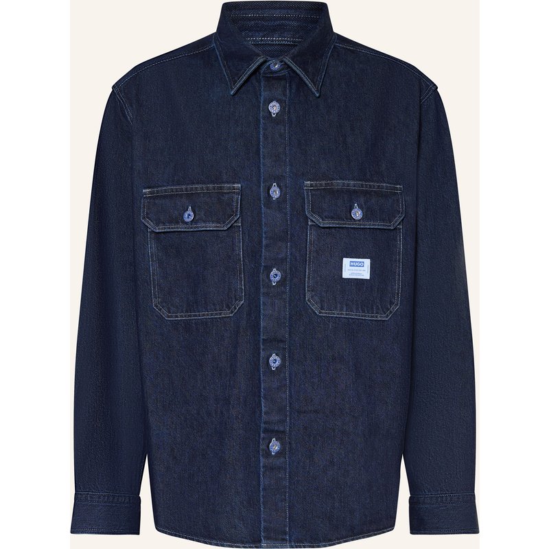 Hugo Jeans-Overshirt Ebolt blau