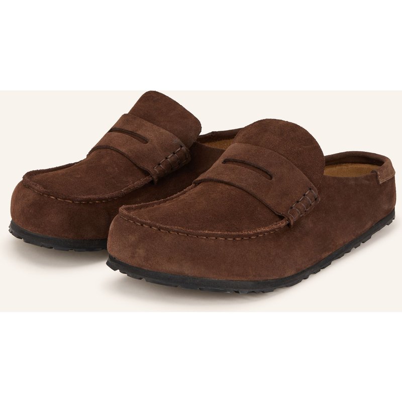 Birkenstock Pantoletten Naples Wrapped braun
