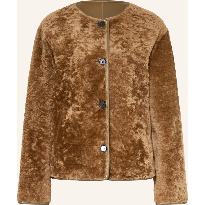 Arma Lederjacke Lucine Zum Wenden braun