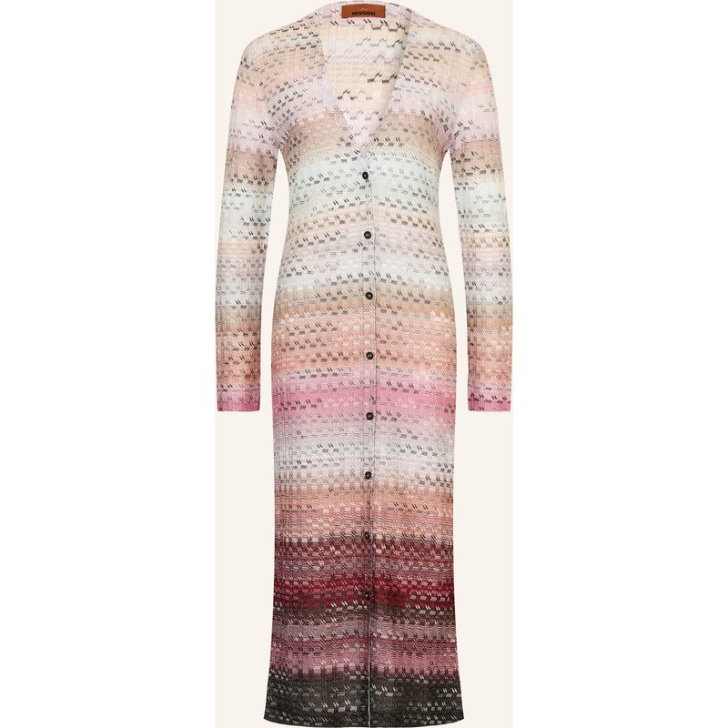 Missoni Strickkleid Mit Glitzergarn rosa