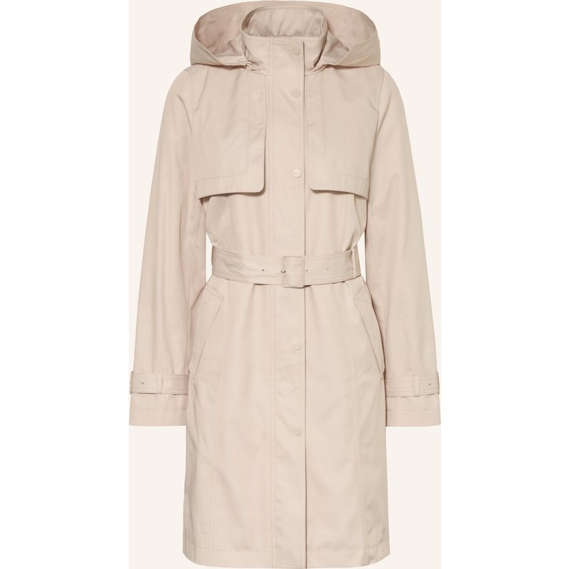 Comma Trenchcoat Mit Abnehmbarer Kapuze beige