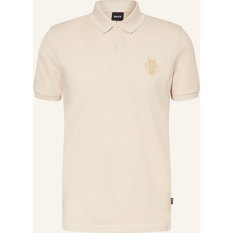 Boss Piqué-Poloshirt Qiang_Cny weiss