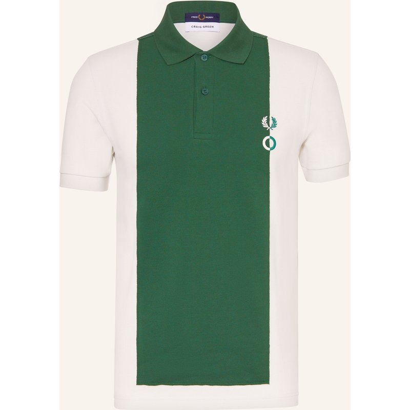 Fred Perry Piqué-Poloshirt weiss