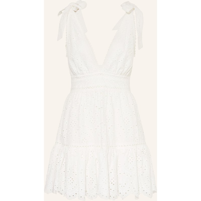Poupette St Barth Strandkleid Cara Aus Spitze weiss