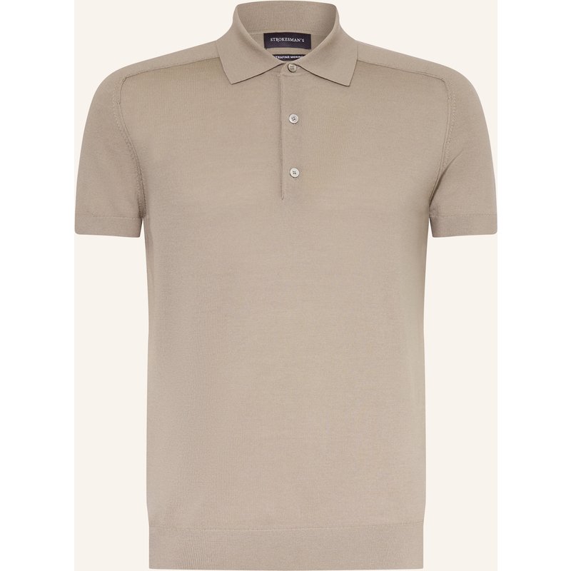 Strokesman's Strick-Poloshirt gruen