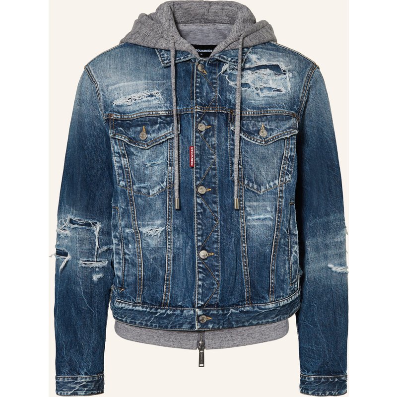 dsquared2 Jeansjacke Mit Blende blau