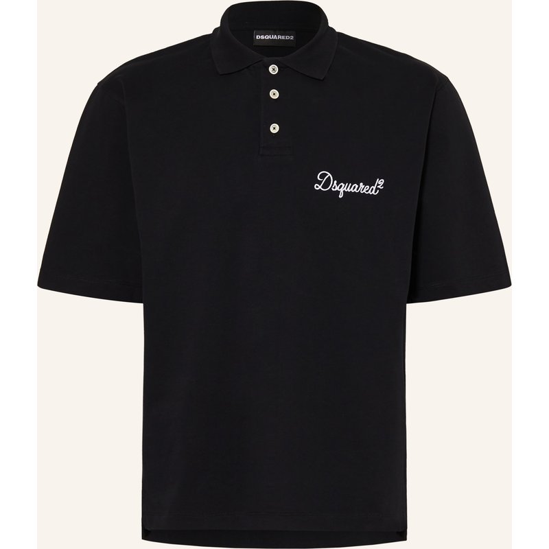 dsquared2 Jersey-Poloshirt schwarz