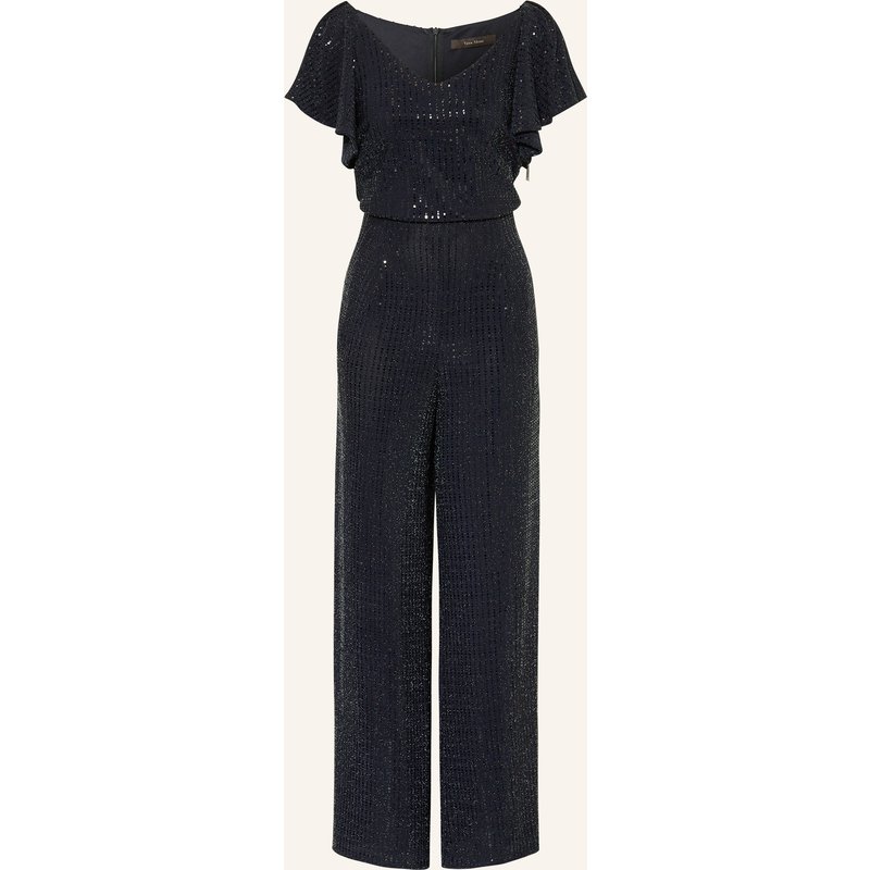 Vera Mont Jumpsuit Mit Volants Und Pailletten blau