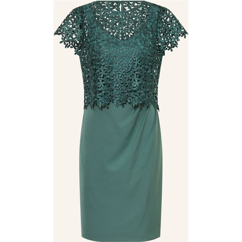 Vera Mont Set: Cocktailkleid Mit Blusenshirt Aus Spitze gruen