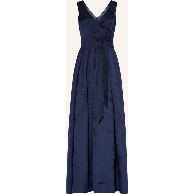 Vera Mont Abendkleid Aus Jacquard blau