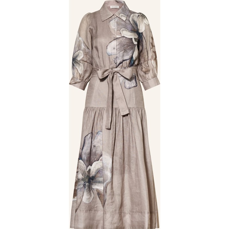 Dea Kudibal Hemdblusenkleid Palmadea Aus Leinen Mit 3/4-Arm beige