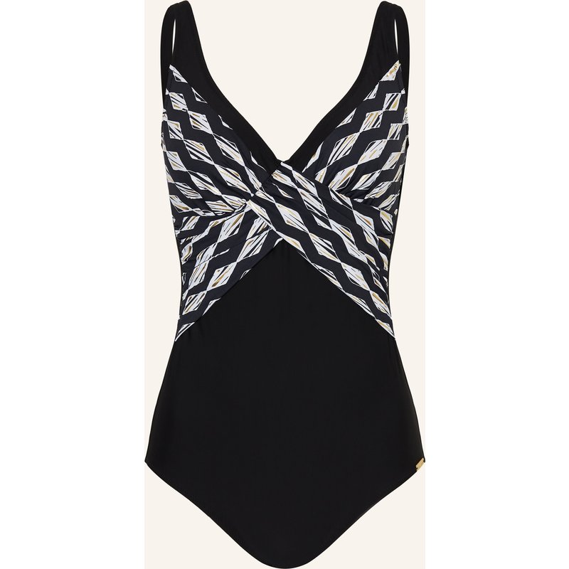 Charmline Shape-Badeanzug Gilded Graphic schwarz