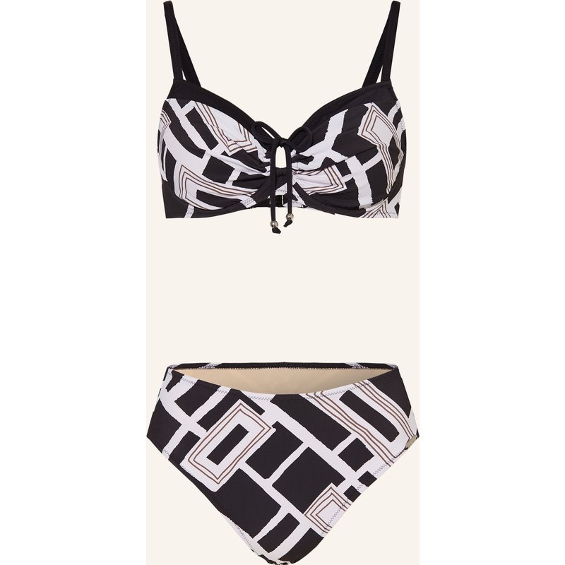 Charmline Bügel-Bikini Graphic Frame schwarz