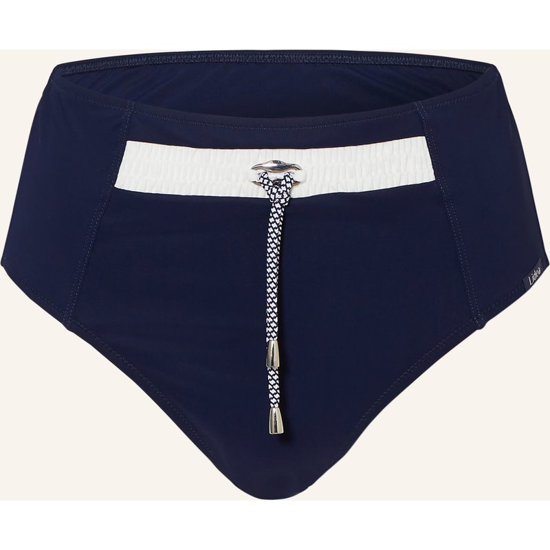 Lidea High-Waist-Bikini-Hose Nautic Edge blau