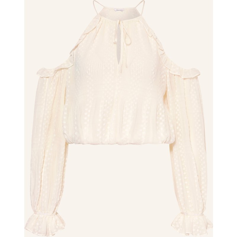 Guess Blusenshirt Emilia Mit Rüschen weiss