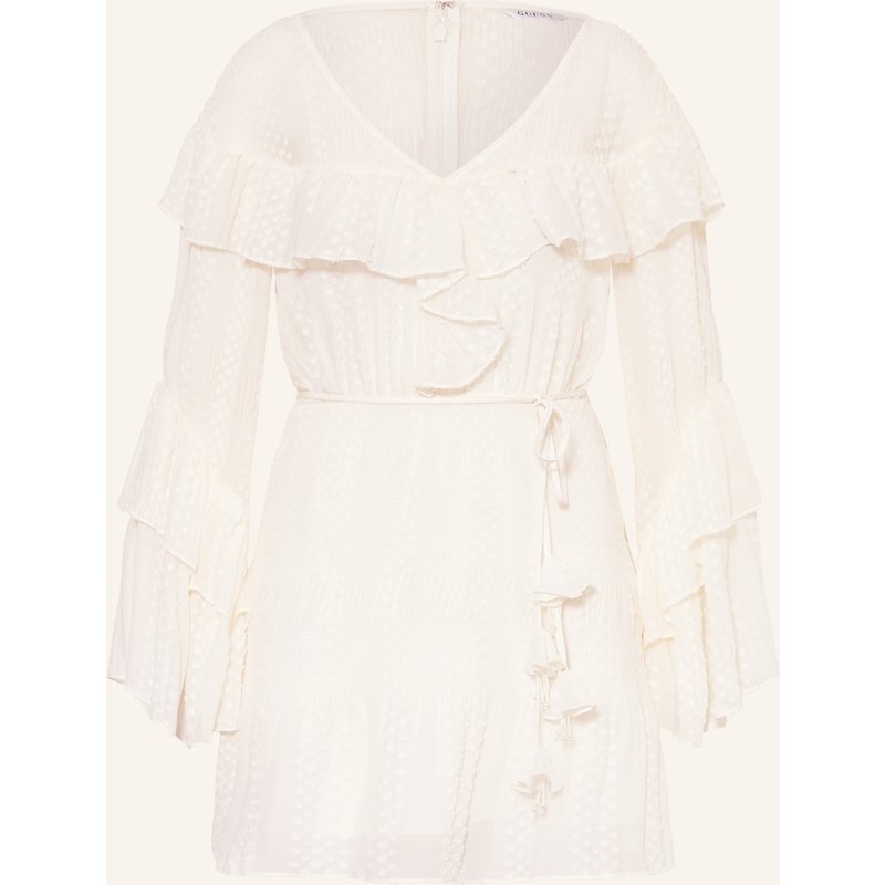 Guess Kleid Laurence Mit Rüschen weiss