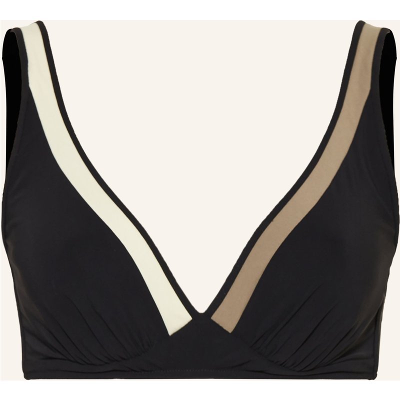 Maryan Mehlhorn Bralette-Bikini-Top Modulé schwarz