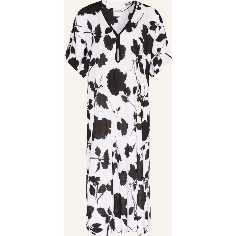 Maryan Mehlhorn Strandkleid Florascape Mit Leinen schwarz