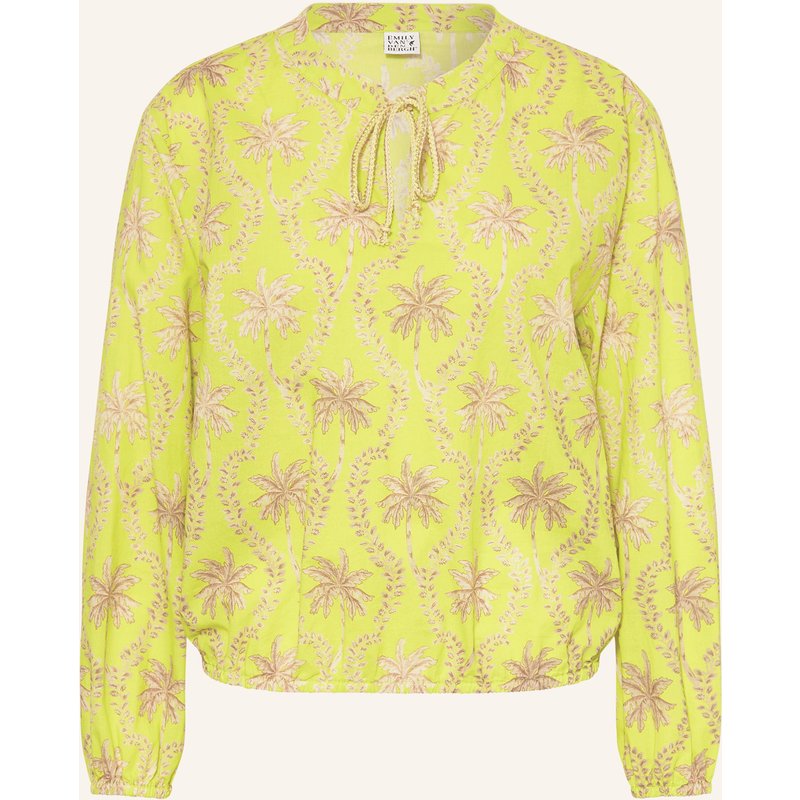 Emily Van Den Bergh Blusenshirt Mit Glitzergarn gelb