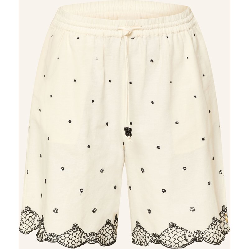 Fabienne Chapot Shorts Bohdi Mit Stickereien weiss