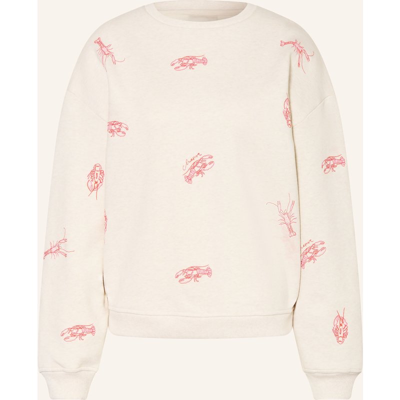 Fabienne Chapot Sweatshirt Terry Mit Stickereien weiss