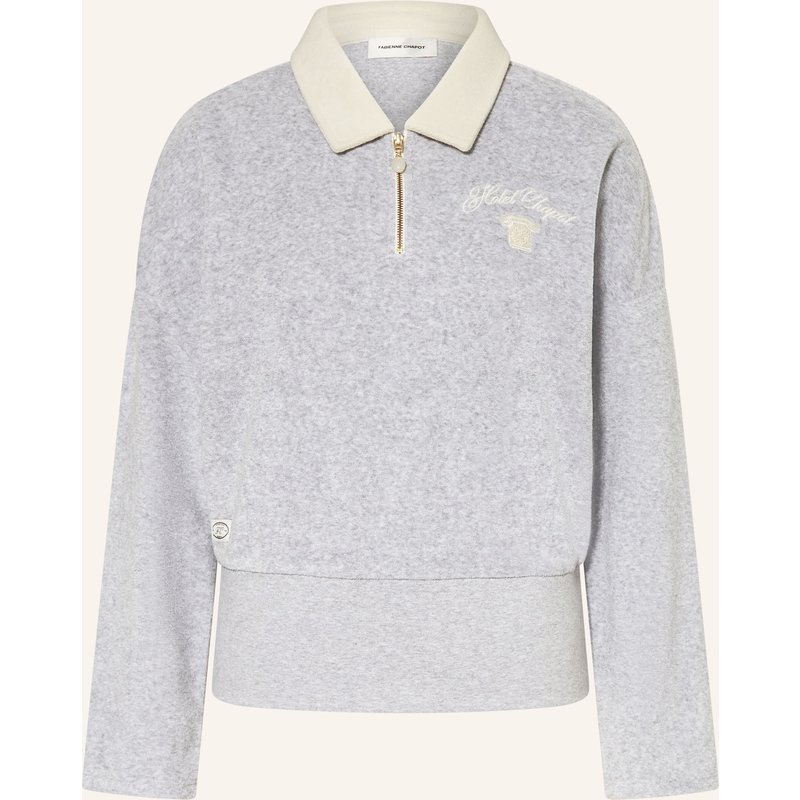 Fabienne Chapot Frottee-Poloshirt Hugo grau