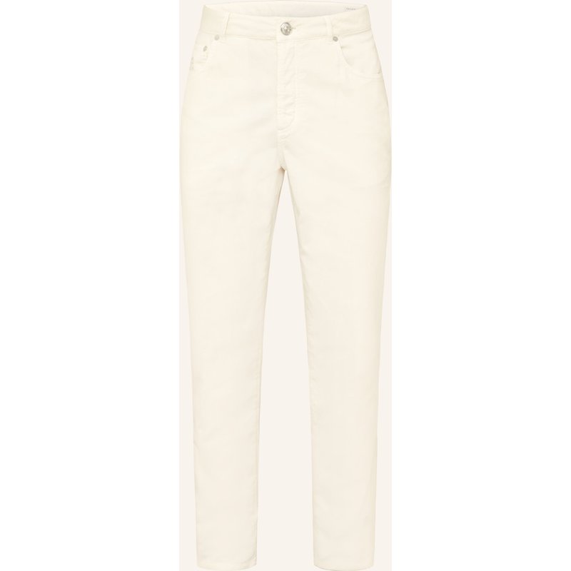 Brunello Cucinelli Cordhose Slim Fit weiss