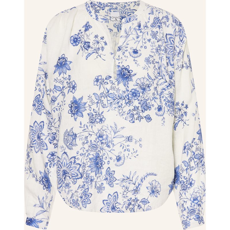 Tonno & Panna Blusenshirt Aus Leinen weiss