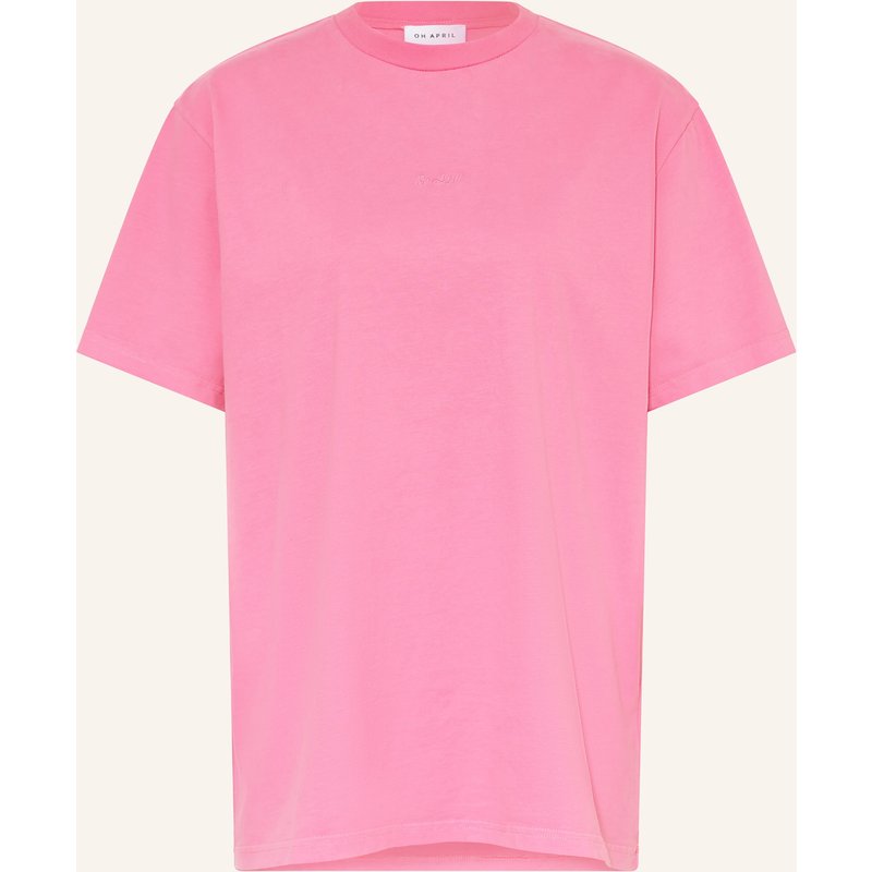 Oh April Oversized-Shirt Nostalgia Heart pink
