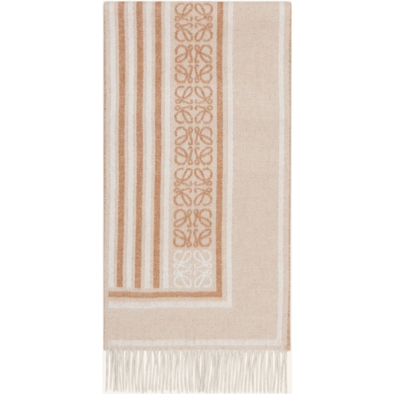 Loewe Schal Mit Cashmere beige