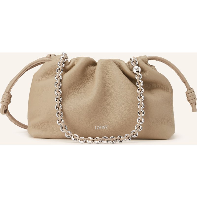 Loewe Schultertasche Flamenco beige