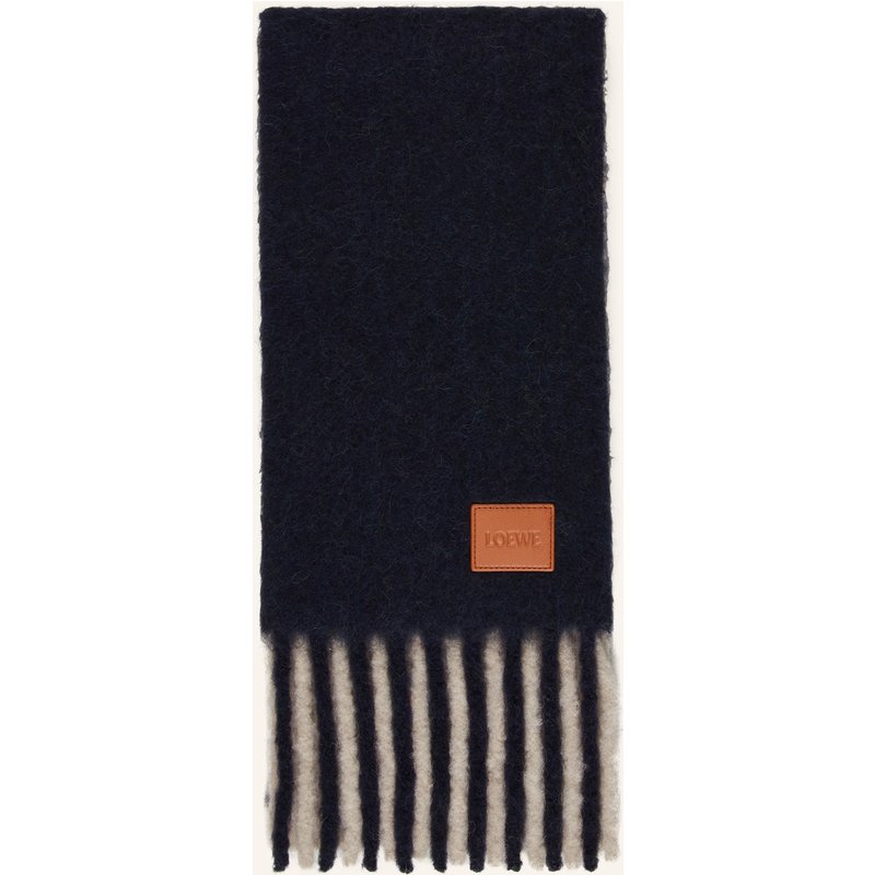 Loewe Schal Mit Alpaka blau