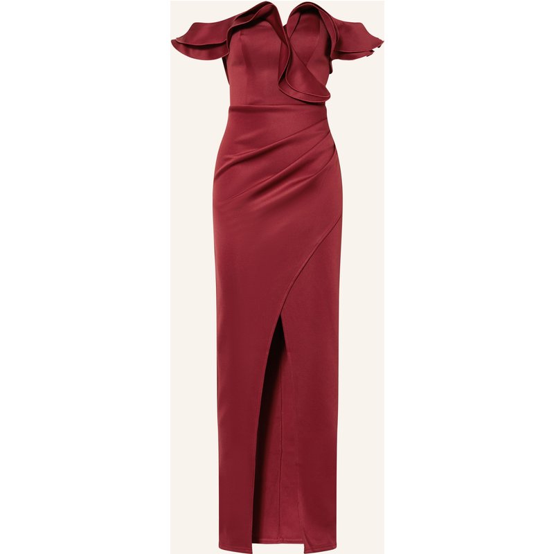 Lipsy Abendkleid Mit Volants rot