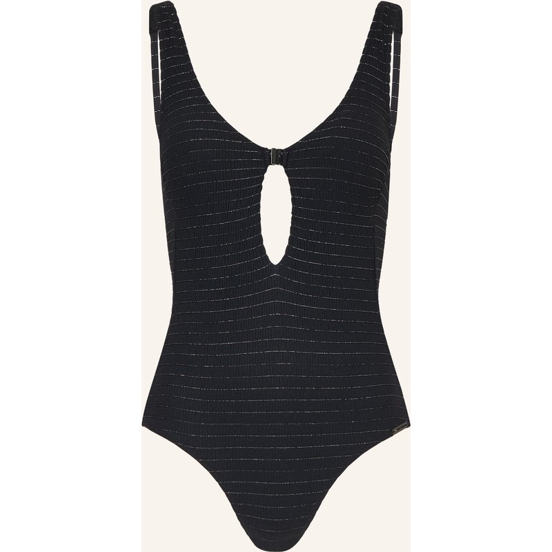 Watercult Badeanzug Afterlight Mit Cut-Out schwarz