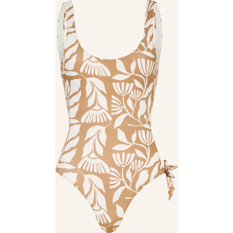Watercult Badeanzug Coastal Bohemia Mit Cut-Out beige