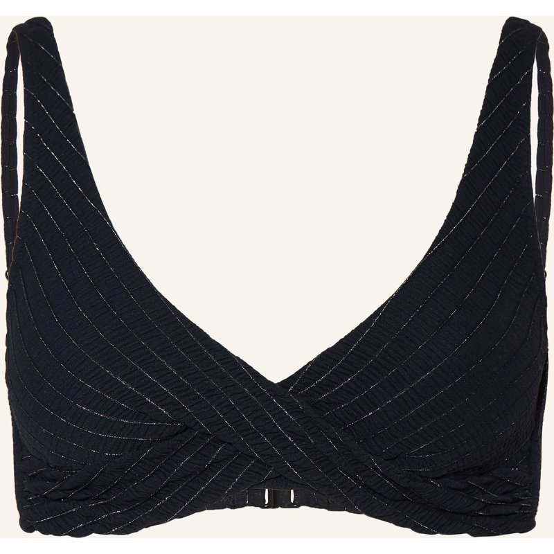 Watercult Bustier-Bikini-Top Afterlight Mit Glitzergarn schwarz