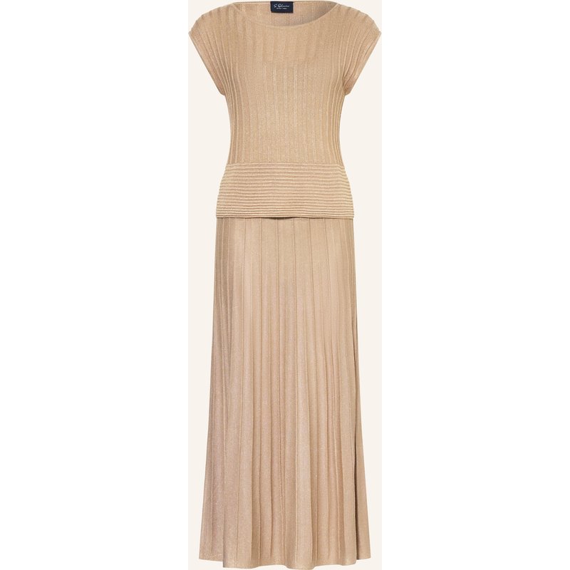 S.Oliver Black Label Strickkleid Mit Glitzergarn braun