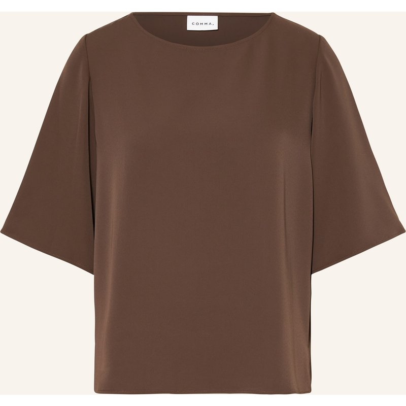 Comma Blusenshirt braun