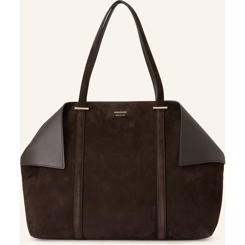 Ferragamo Shopper The Scarf Grainy braun