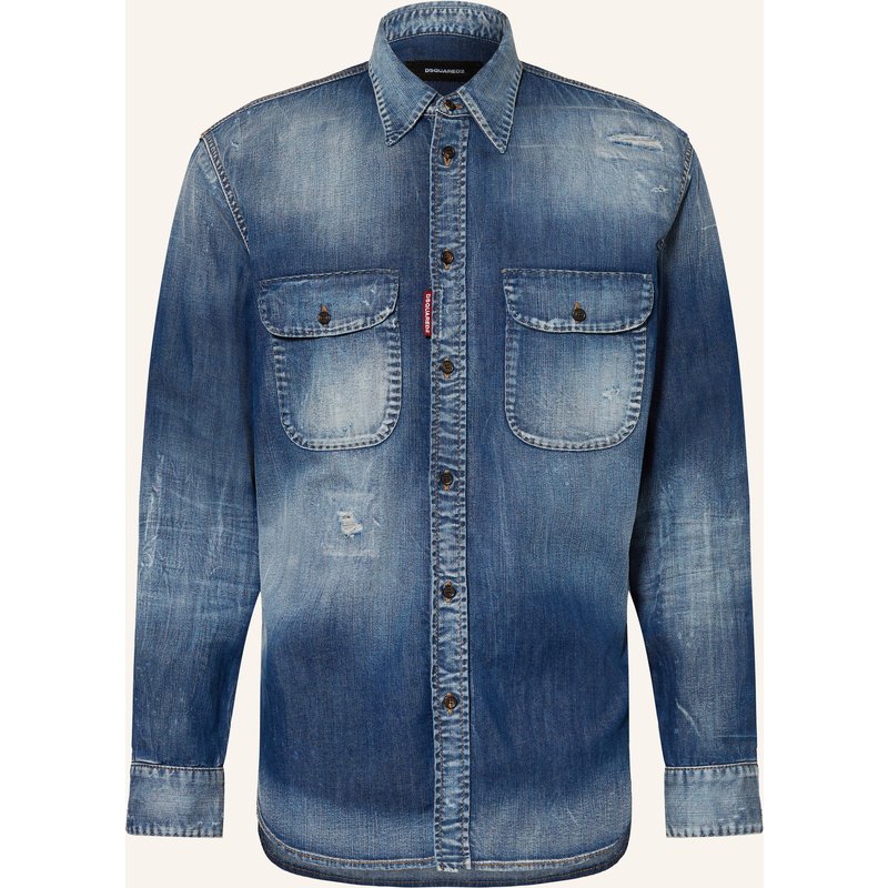 dsquared2 Jeanshemd Comfort Fit blau