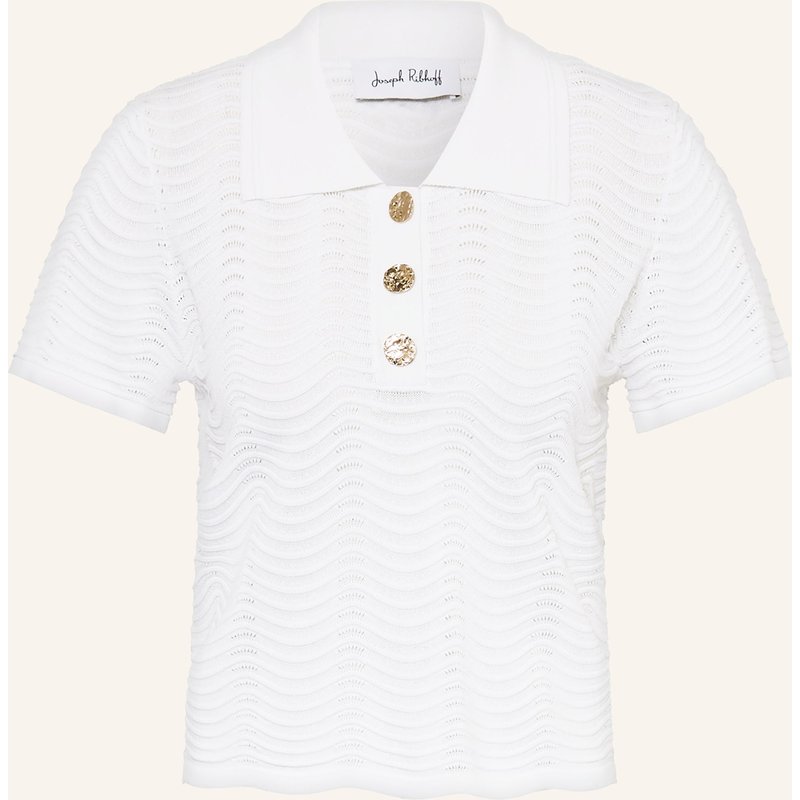 Joseph Ribkoff Strick-Poloshirt weiss