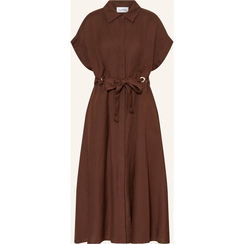 Joseph Ribkoff Hemdblusenkleid Mit Leinen braun