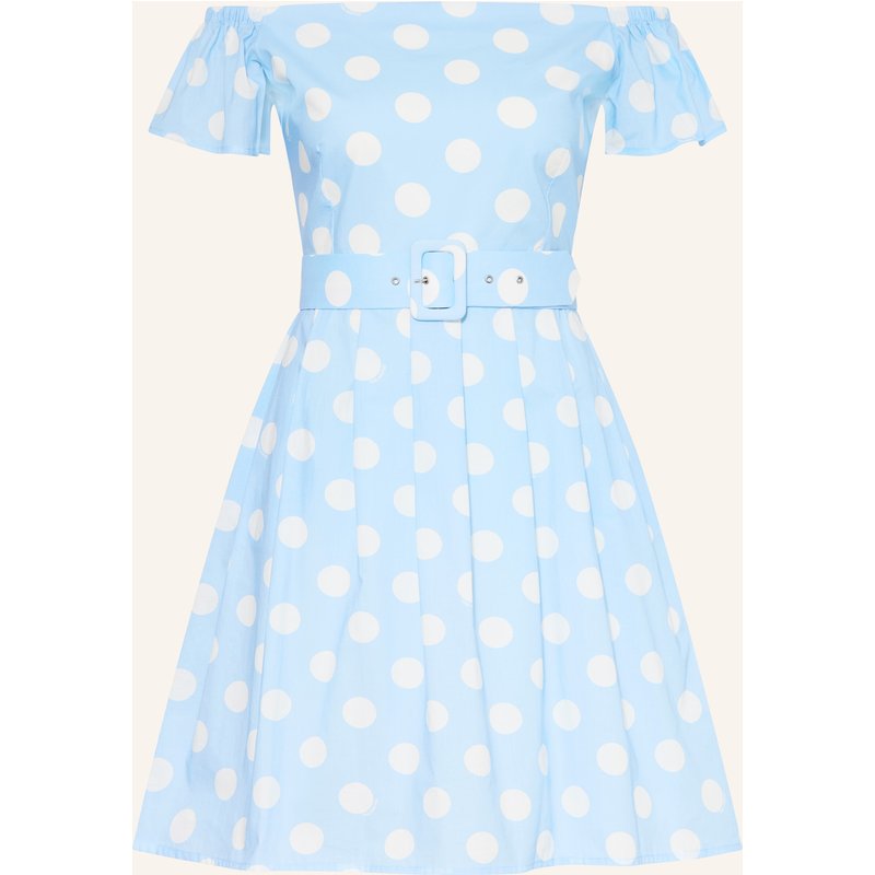 The Abito Off-Shoulder-Kleid blau