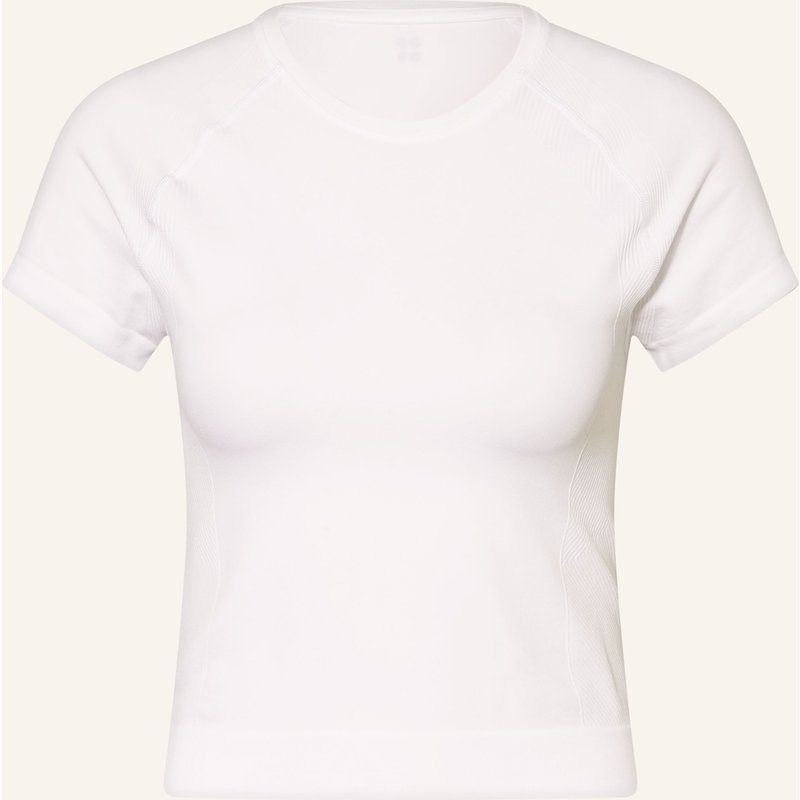 Sweaty Betty Laufshirt Athlete Crop weiss