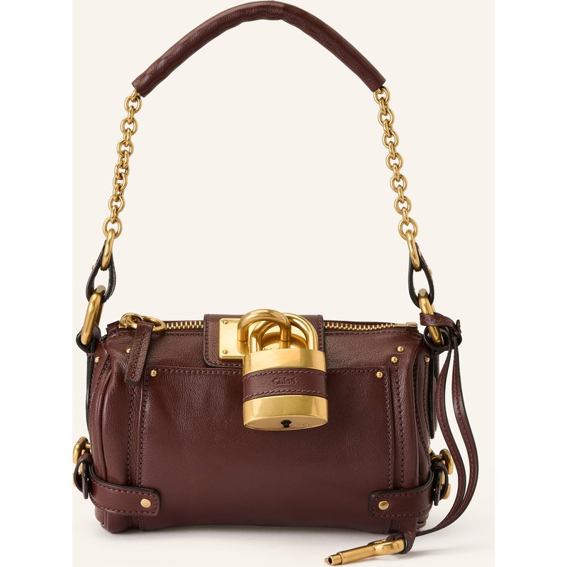 Chloé Schultertasche Paddington Small braun